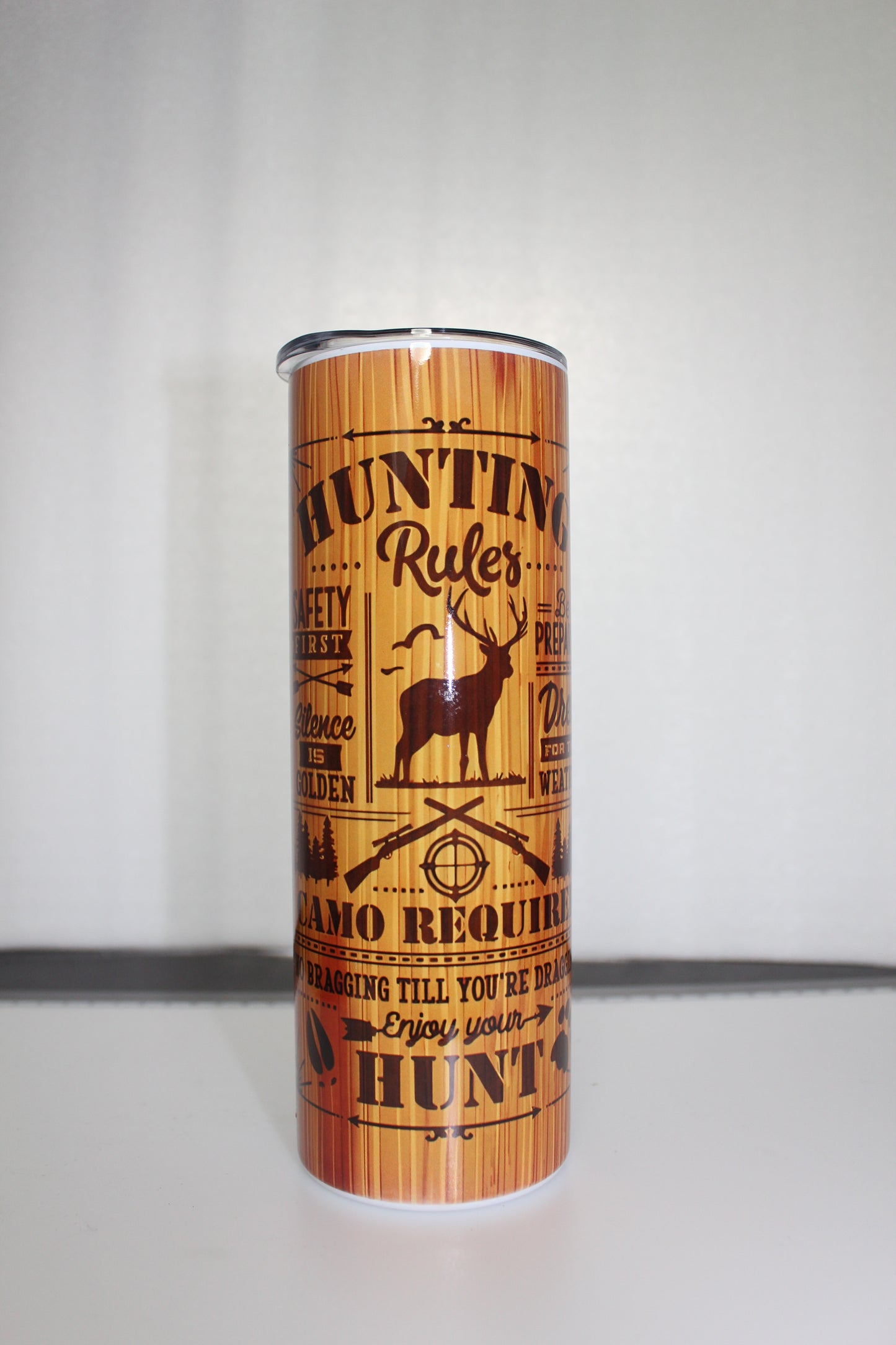 #8 HUNTING RULES WOOD