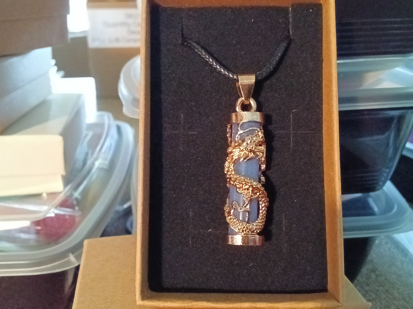 Dragon wrap necklace