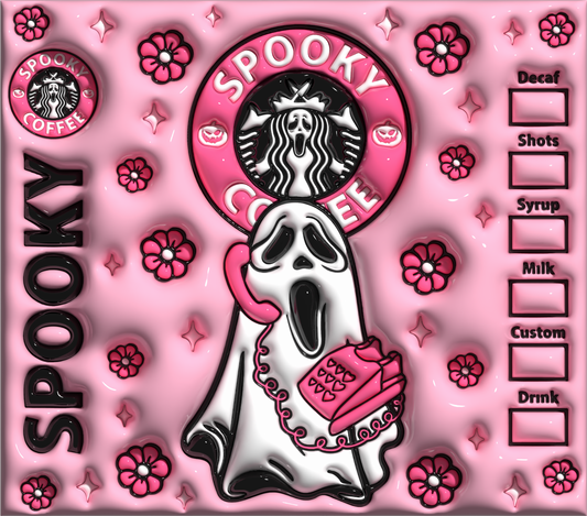 #146 SPOOKY COFFEE PINK