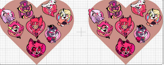 #198 HAZBIN HEART COLLAGE