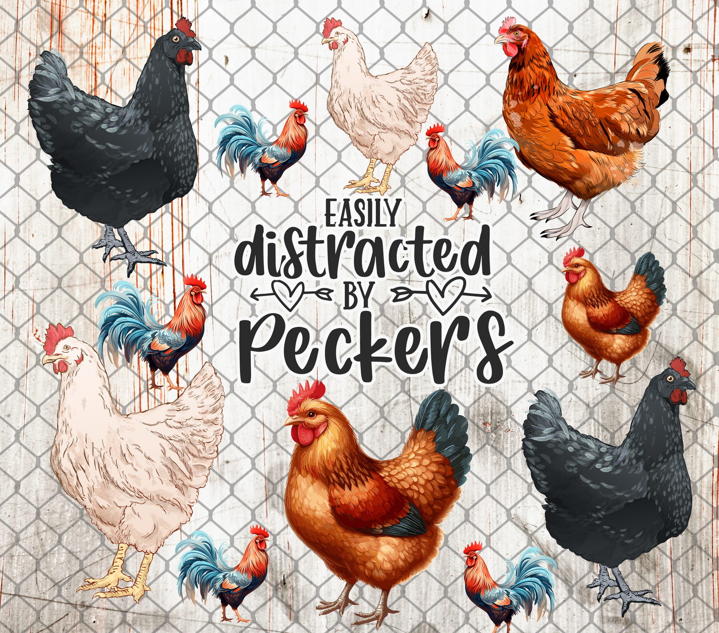 #45 DISTRACTED BY PECKERS