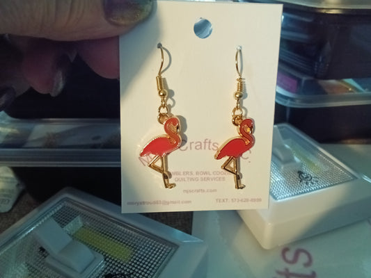 Flamingo earring